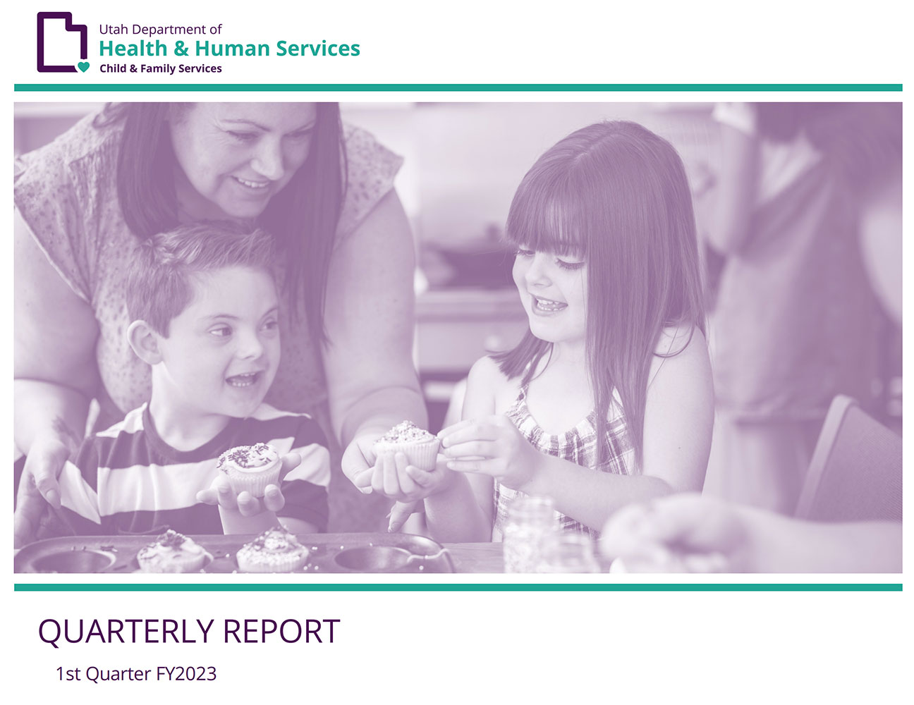 DCFS quarterly report - 1st quarter FY23 PDF